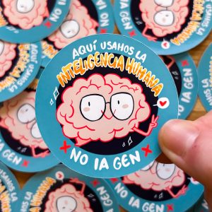 Pegatina "NO IA GEN"